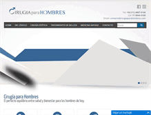 Tablet Screenshot of cirugiaparahombres.com